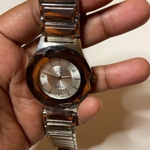 NYC stainless steel watch.